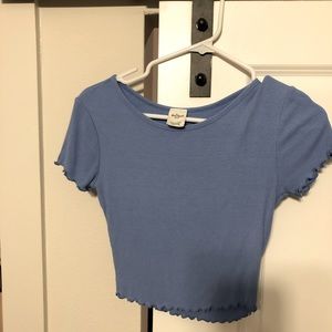 Baby Blue crop top -Small